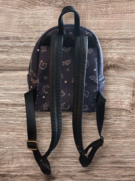 NEW!!! Loungefly x Sailor Moon Constellations Navy Mini Backpack main image 4